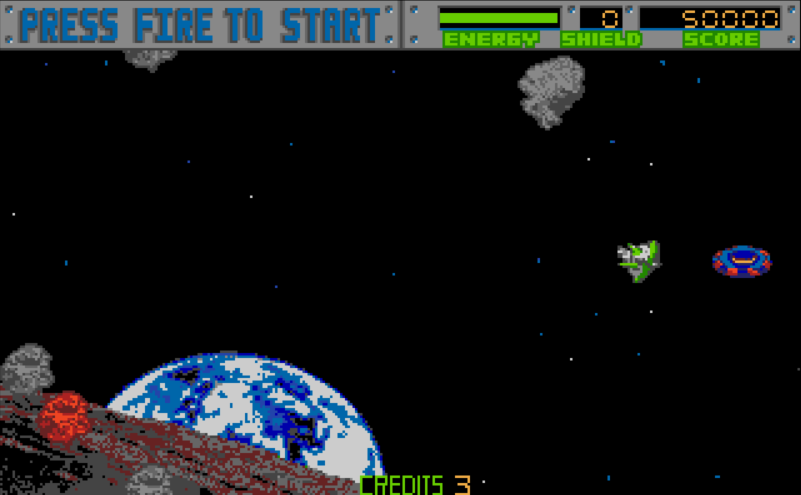 Blasteroids - Atari ST game screenshot (1989) by Image Works